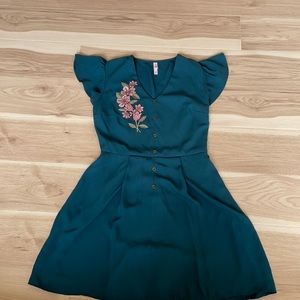 Blue green XS mini dress
